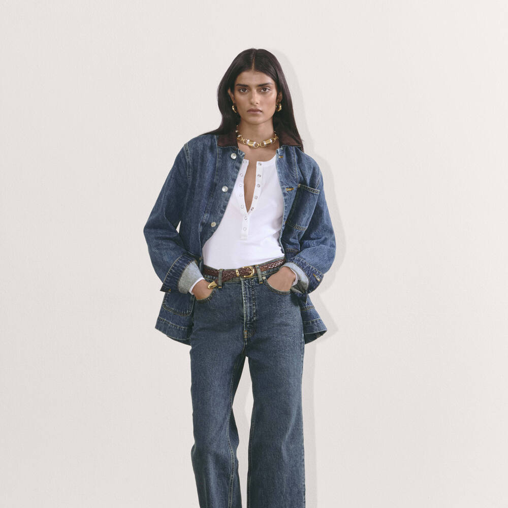 Everlane Women's Way-High® Sailor Jean in Deep Blue, Size 29
